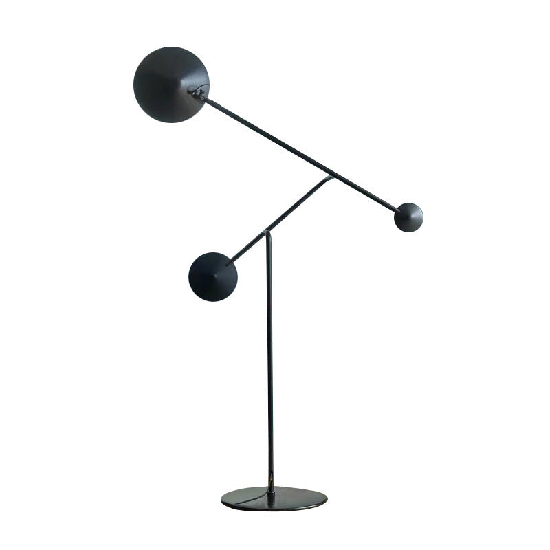 Modern Adjustable Arc Floor Lamp with Dual Spheres