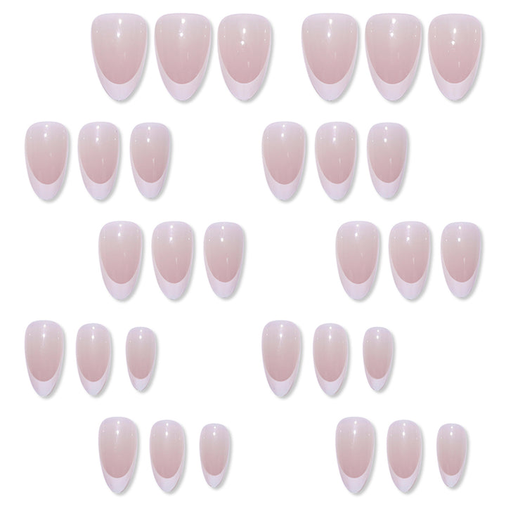 Elegant French Tip Press-On Nail Set
