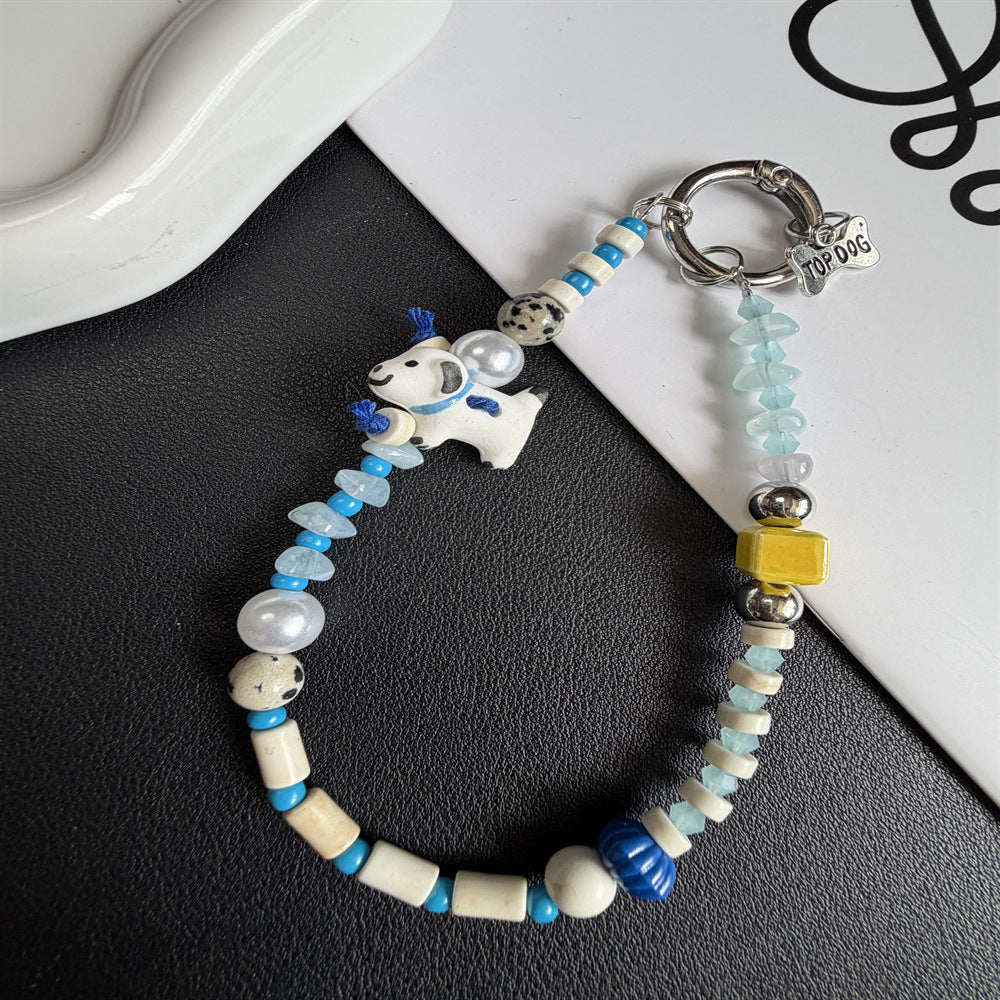 Beaded Pet-Themed Keychain Kalsten