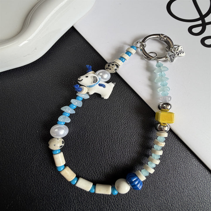 Beaded Pet-Themed Keychain Kalsten