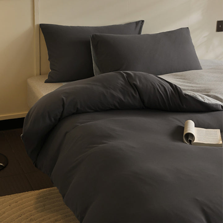 Reversible bedding set made of cotton-linen with skin-friendly, breathable structure