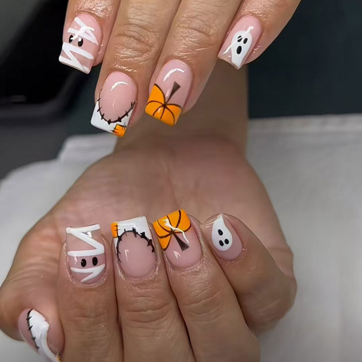 Artistic Halloween-Themed Nail Art Set