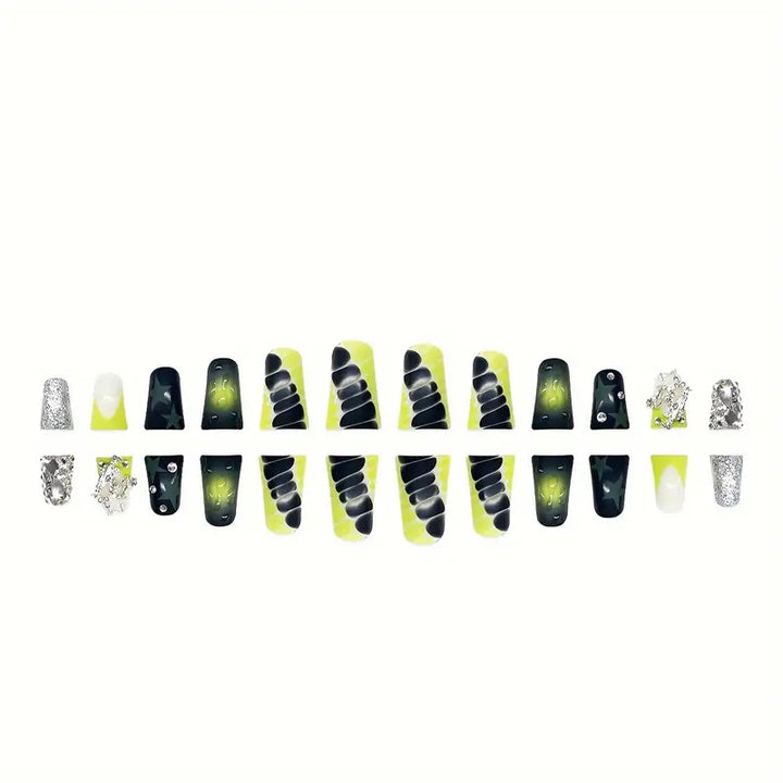 Creative Star-Embellished Press-On Nail Art Kalsten