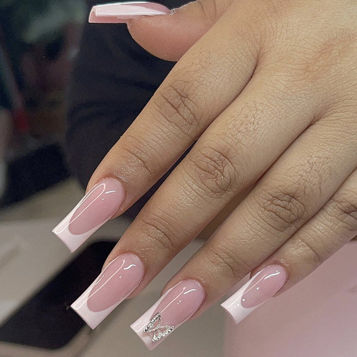 Elegant Long Square Acrylic Nail Extensions Kalsten