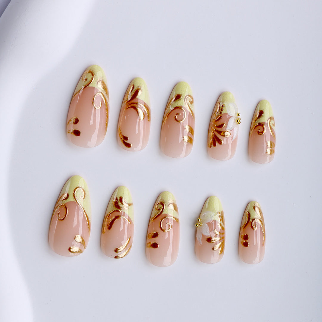Artificial nails with elegant decorations Kalsten