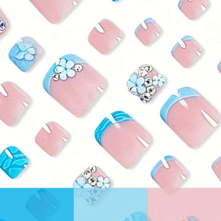 Floral Gemstone Pedicure Kalsten