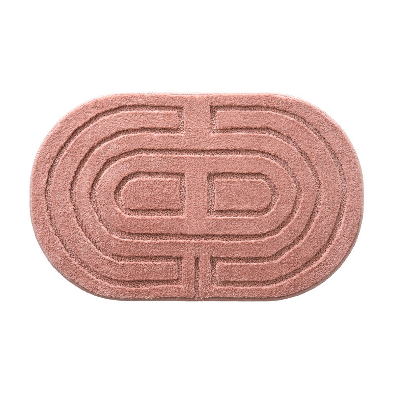 Plush Abstract Bath Mat Kalsten