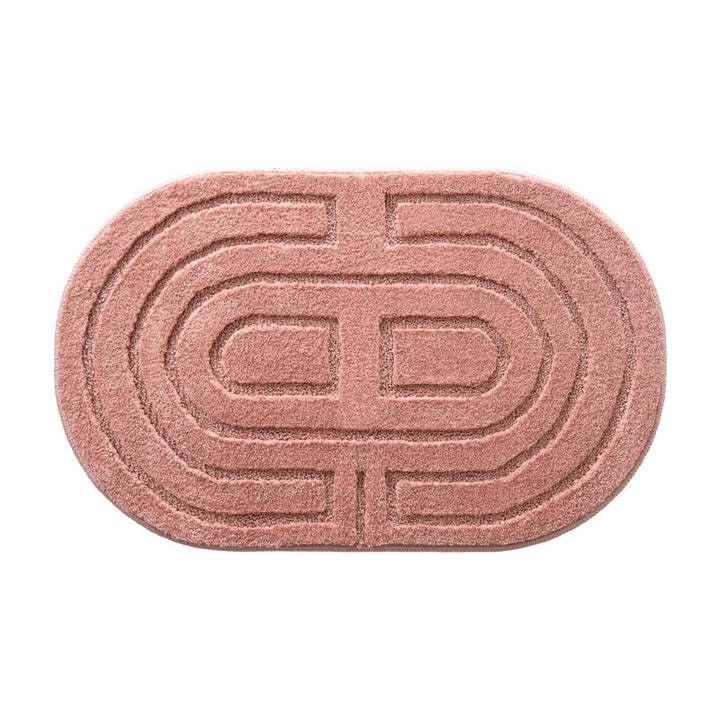 Plush Abstract Bath Mat Kalsten