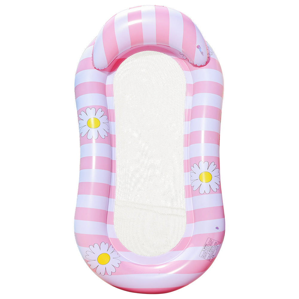 Unisex Inflatable Comfort Pool Lounger with Headrest Kalsten