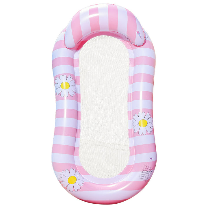 Unisex Inflatable Comfort Pool Lounger with Headrest Kalsten