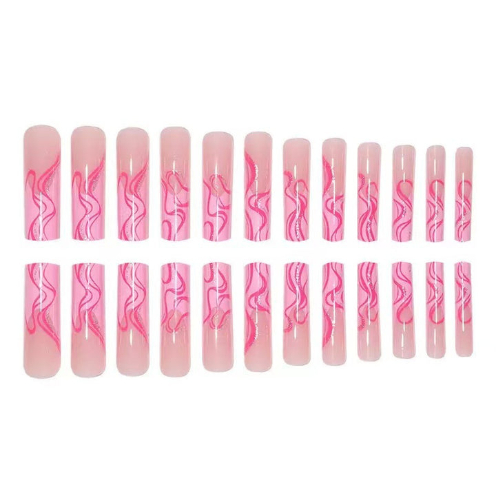 Trendy Abstract Nail Art Extensions