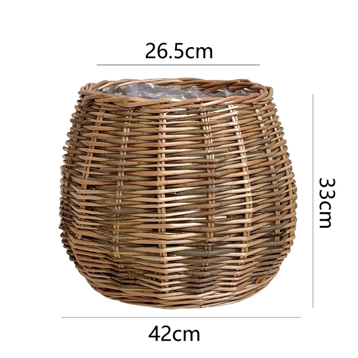 High-quality plant basket made of natural willow Kalsten