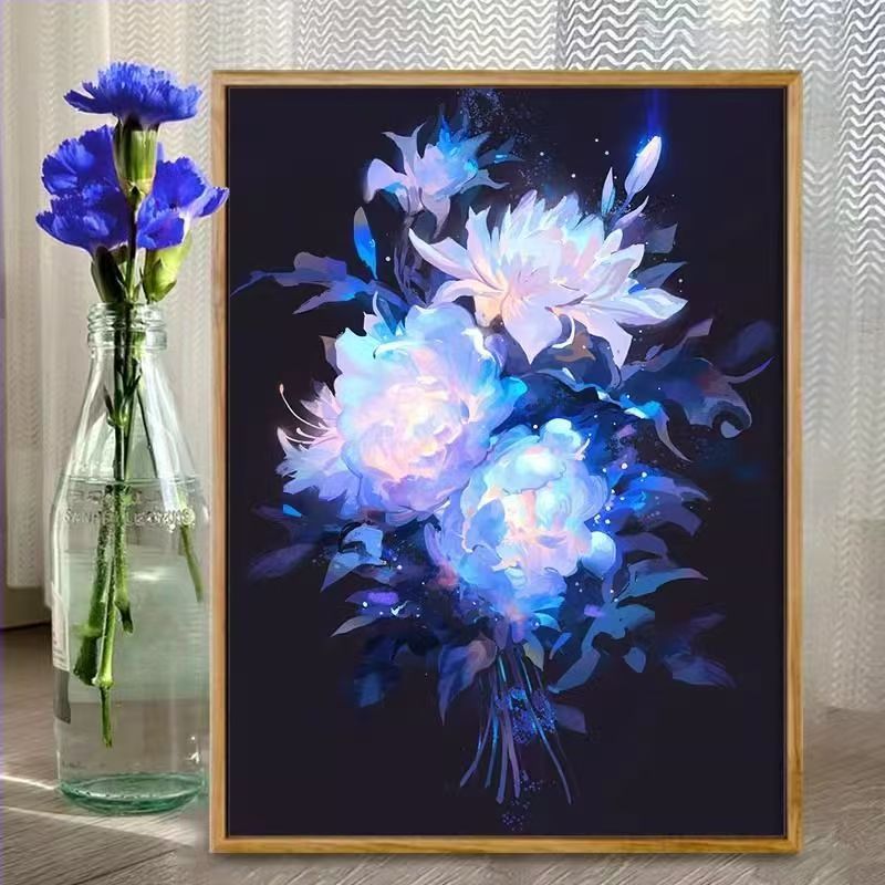 Floral Fantasy Illustration Art Print Kalsten