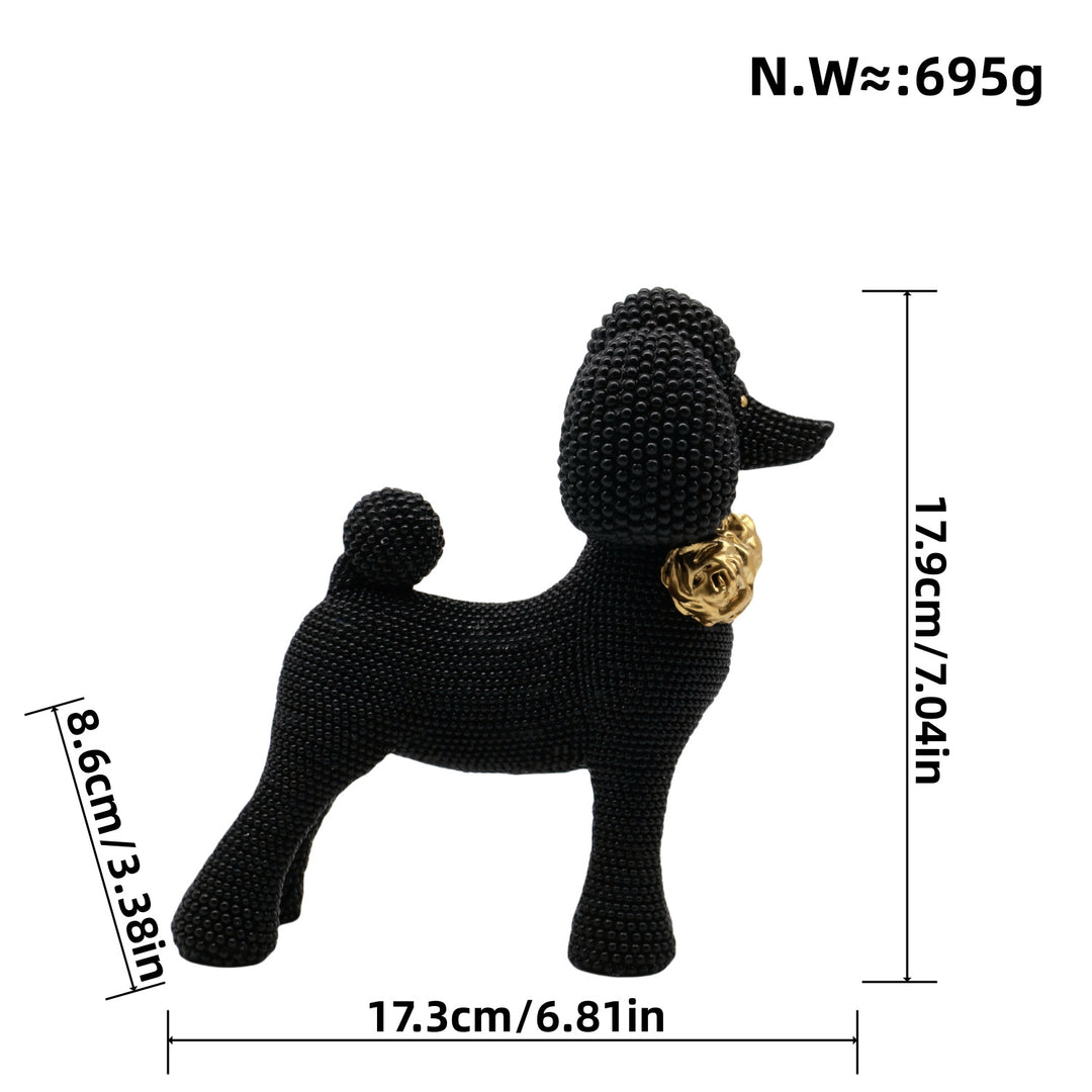 Decorative dog figure in modern design Kalsten