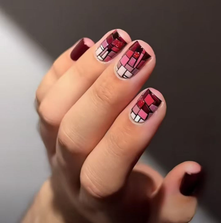 Artistic Mosaic Nail Art Set