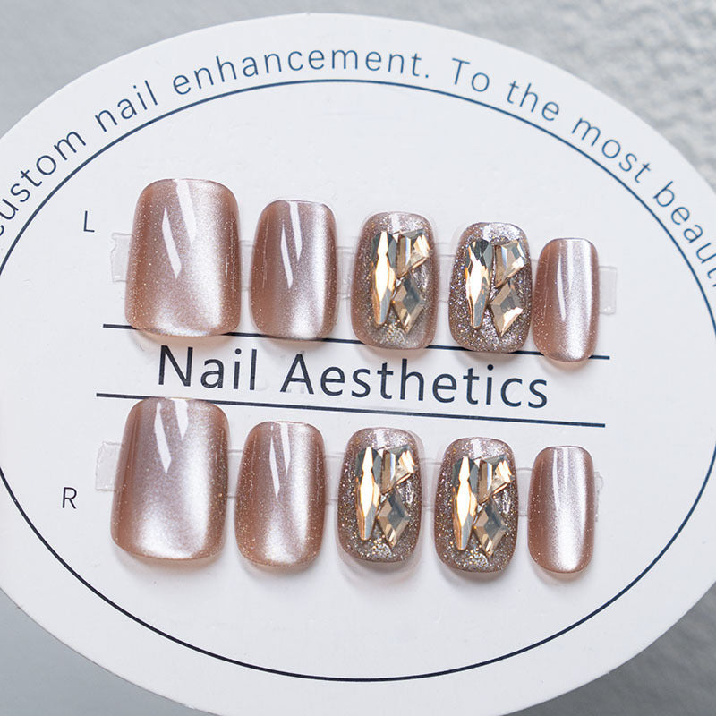 Crystal-Embellished Press-On Nail Set