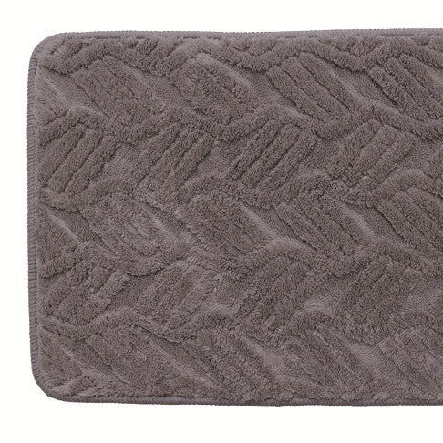 Plush Textured Bathroom Mat Kalsten