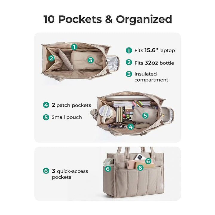 Stylish Multi-Purpose Work Tote Kalsten
