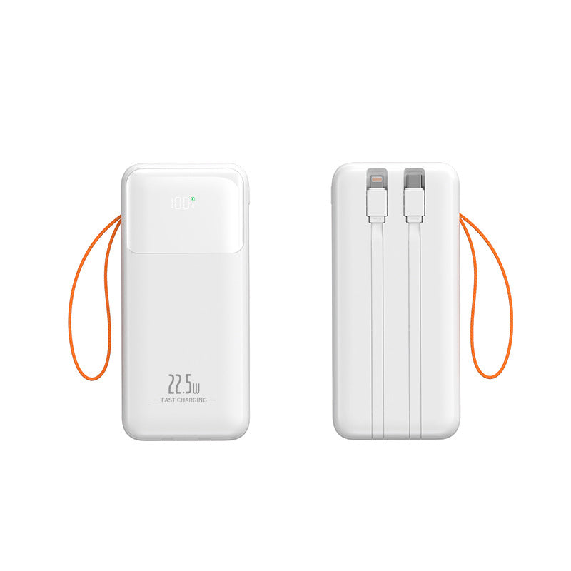 Portable power bank with integrated cable management and fast charging function Kalsten