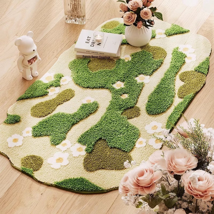 Floral Pattern Bath Mat