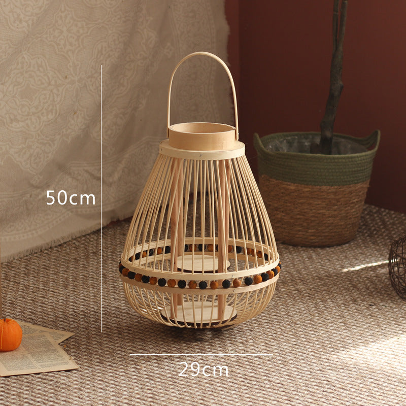 Handcrafted lantern made from natural materials Kalsten