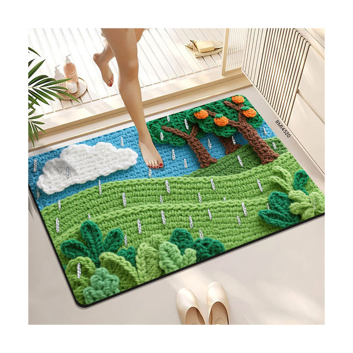 Cozy Winter-Themed Bath Mat Kalsten