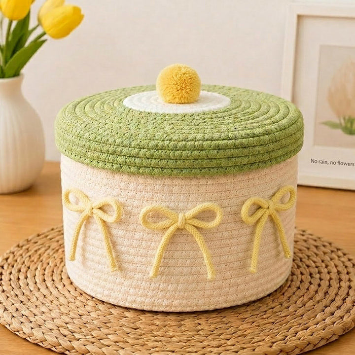 Decorative Knitted Storage Container Kalsten
