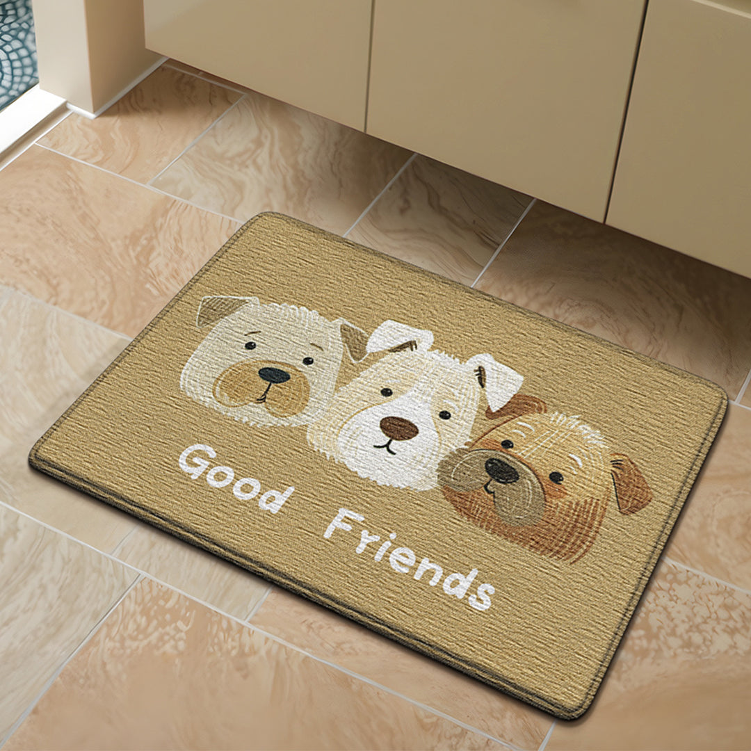 Cute Bunny-Themed Bath Mat