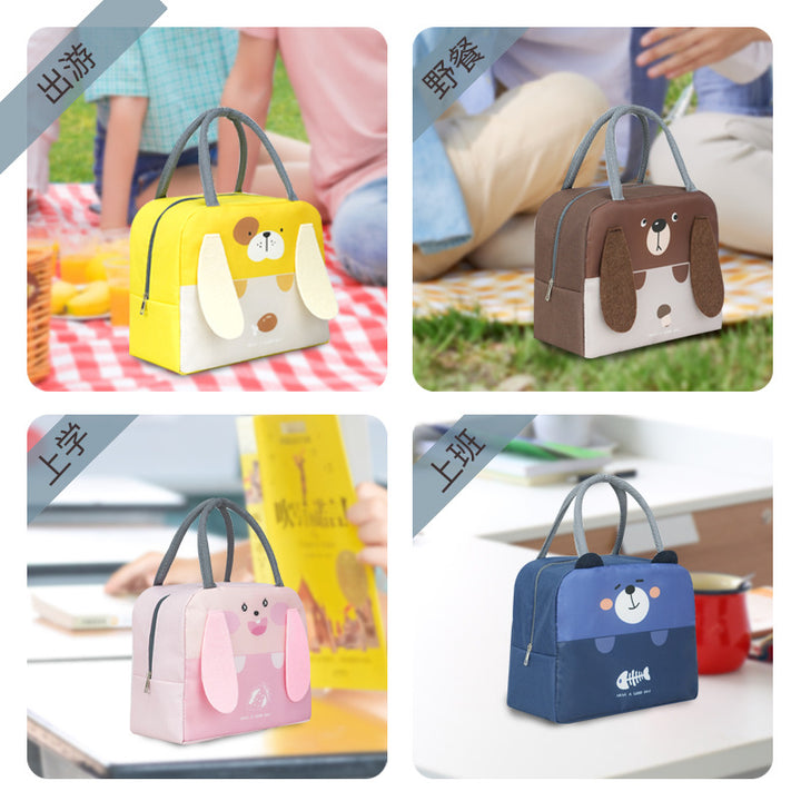 Cartoon Dog-Themed Lunch Bag Kalsten