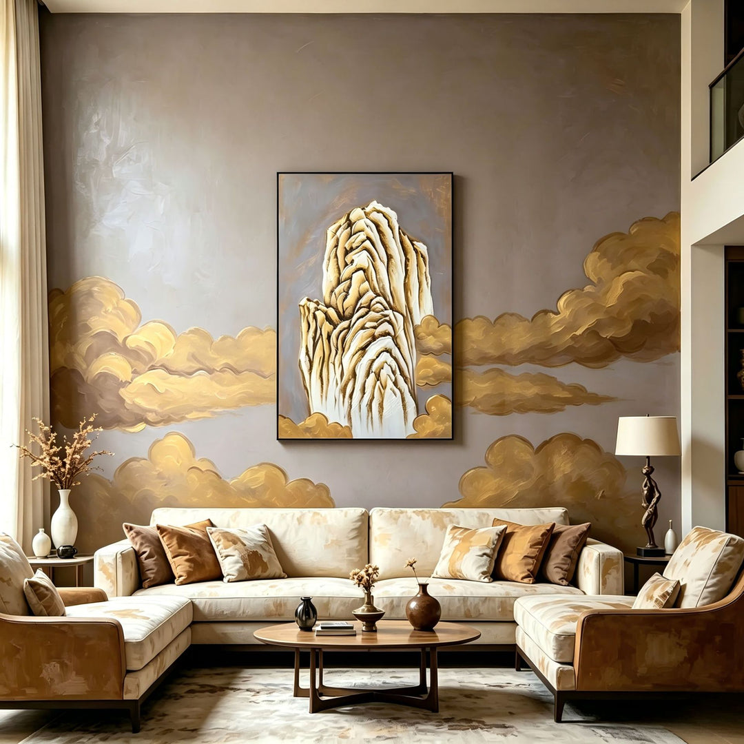 Abstract Mountain Art Canvas Print