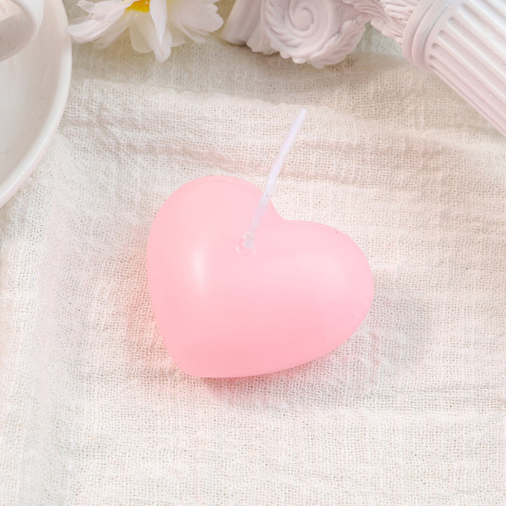 Heart-Shaped Floating Decorative Wax Candle