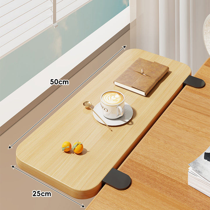 Clamp-On Window Sill Desk Extension Shelf