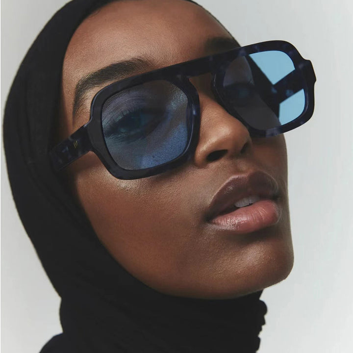 Ladies stylish square sunglasses with wide frame and UV protection Kalsten
