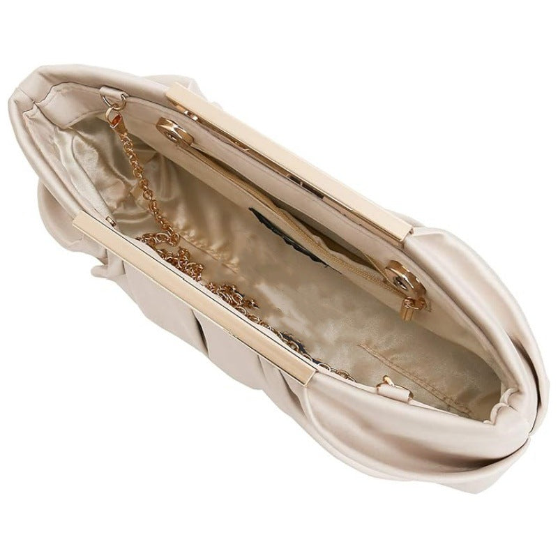 Elegant Clutch with Refined Pleat Details Kalsten