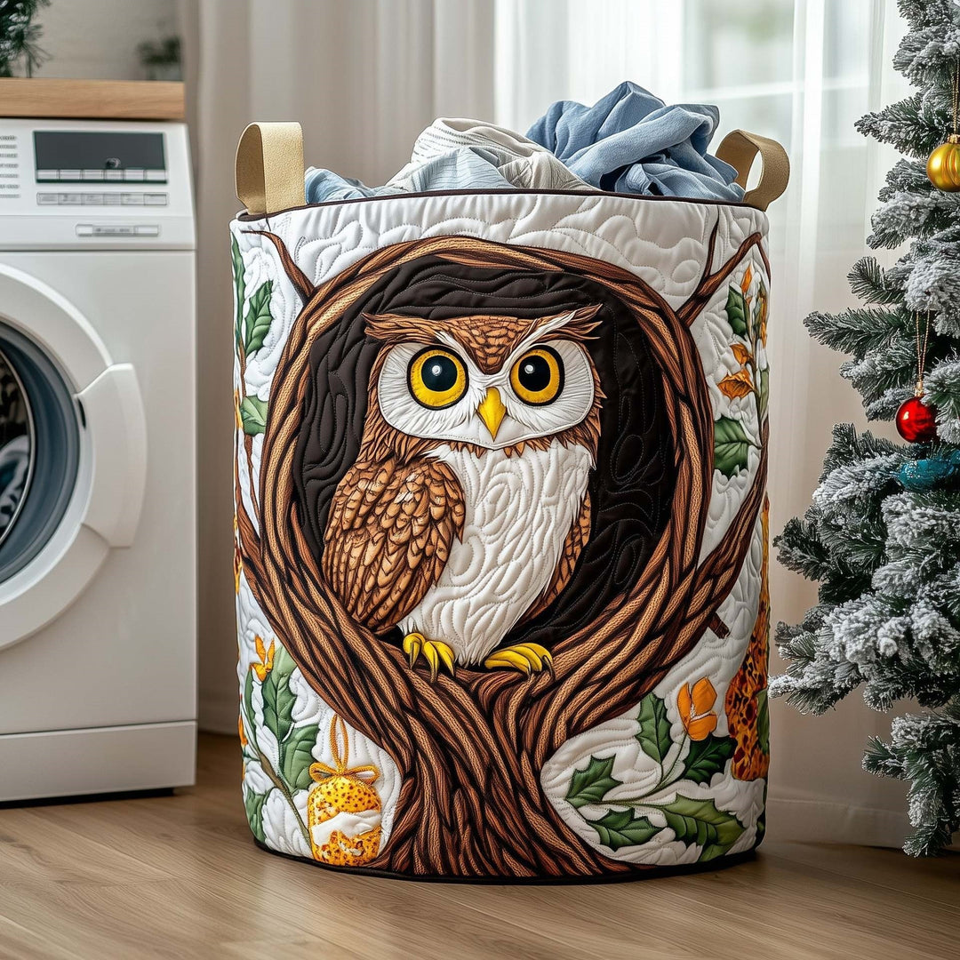 Quilted Decorative Laundry Storage Basket With Rope Handles Collapsible Fabric Organizer