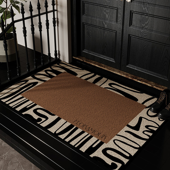 Floral Design Decorative Entrance Mat