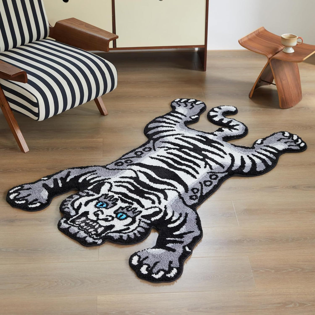 Leopard Print Plush Bath Mat