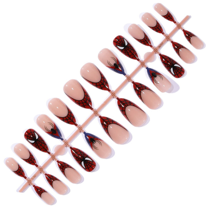 Spider-Man Inspired Stiletto Nail Art Kalsten