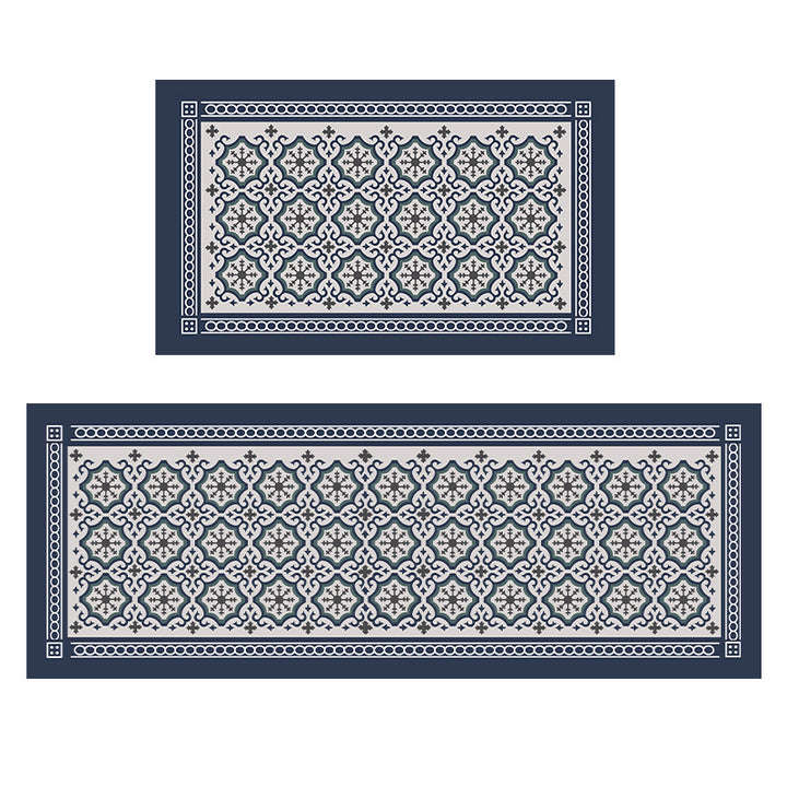 Geometric Patterned Kitchen Mat Set Kalsten