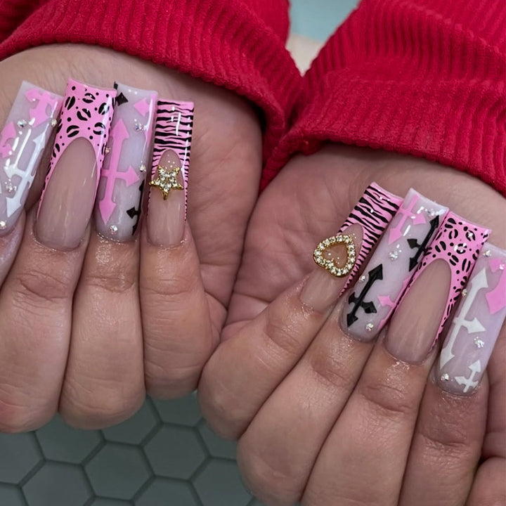 Decorative Press-On Nails Set