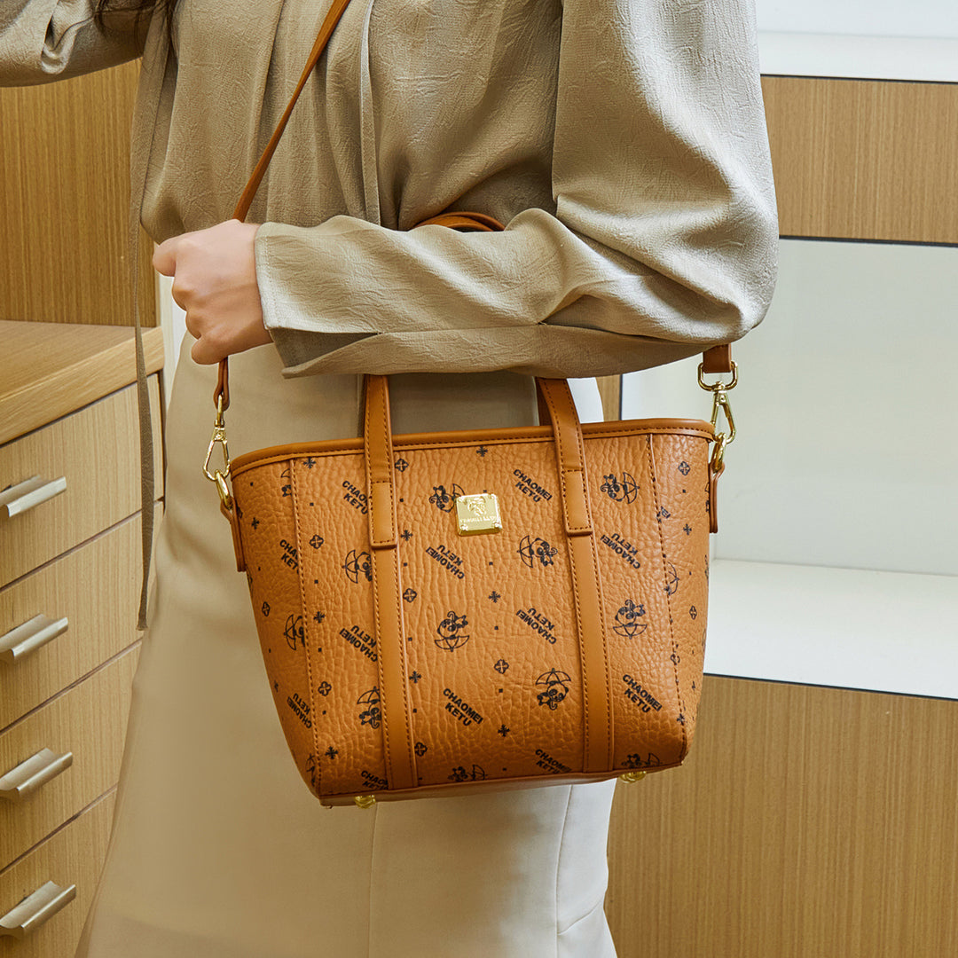 Elegant Printed Tote Handbag