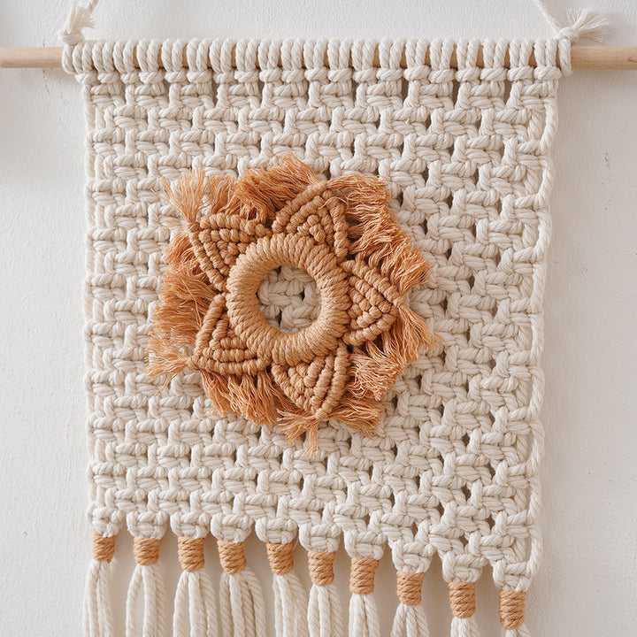 Macrame Floral Wall Hanging Decor Kalsten