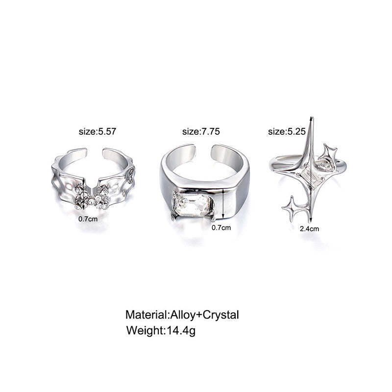 Trendier Open Ring with Zirconia Accent Kalsten