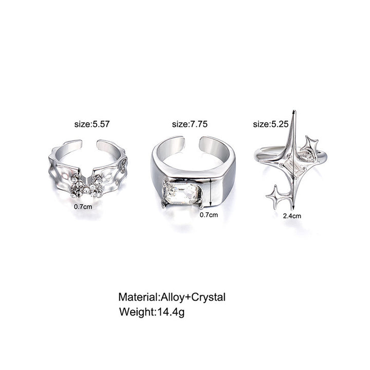Trendier Open Ring with Zirconia Accent Kalsten
