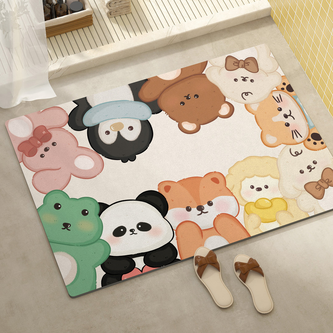 Cute Animal-Themed Bathroom Mat Kalsten
