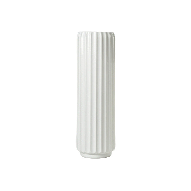 Elegant Fluted Decorative Floor Vase Kalsten