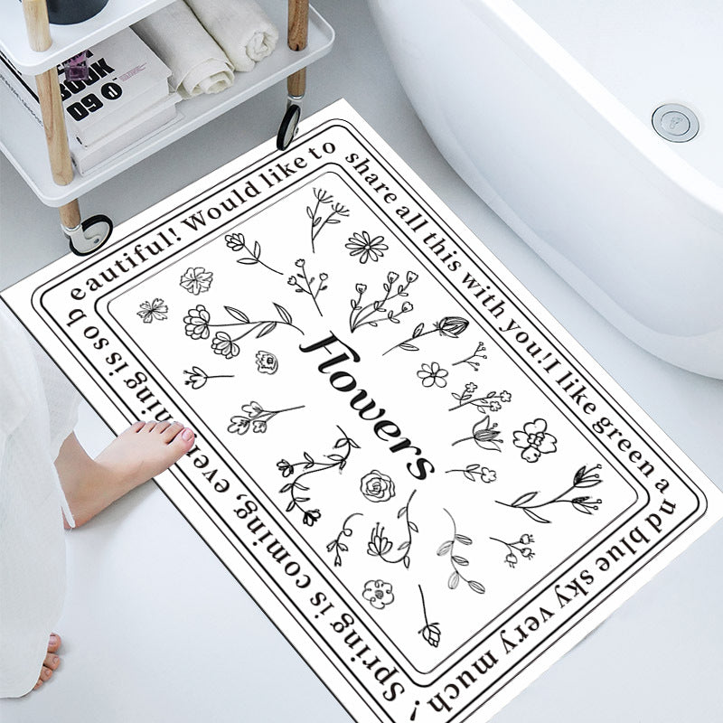 Elegant Decorative Bathroom Mat