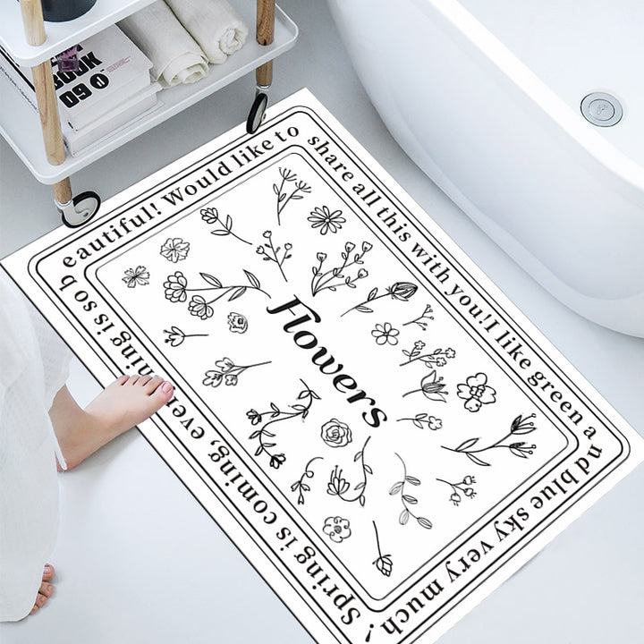 Elegant Decorative Bathroom Mat