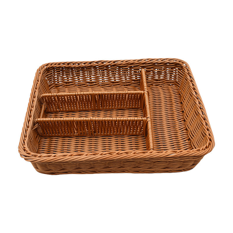 Multi-Compartment Woven Organizer Tray Kalsten