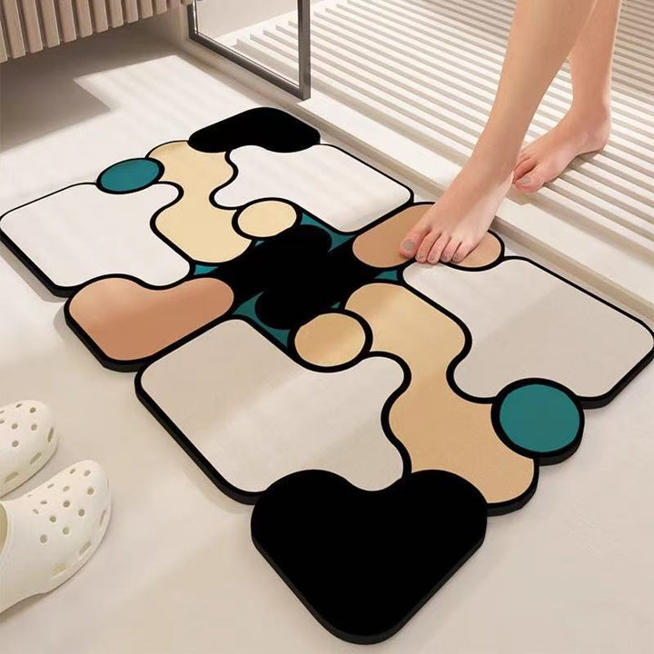 Decorative Abstract Design Area Mat Kalsten